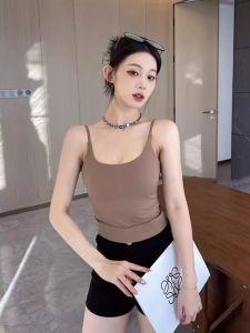 chaqi | French Sweet Spicy Style Womens Sleeveless Top Strap Delicate Little Vest Inner Wear Summer Hot Girl Matching Base Tube Top Beautiful Back