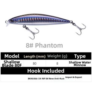 Floating Minnow Lure 适用于 翘嘴 鲈鱼 鳜鱼