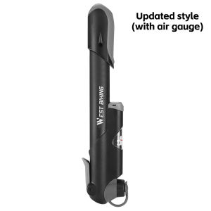 West Biking | WEST BIKING Portable Bicycle Pump Mini Hand Pump Gauge Cycling Air Pump Ball Toy Tire Inflator Schrader Presta For MTB Road Bike
