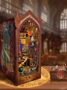 Harry Potter Magic School Whale Air Global Theme Park Wand Remote Control Lighting Bookends House Assembly Model Toy