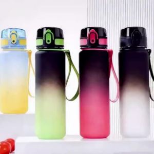 500/650ml Sports Water Bottle High Capacity Plastic Fitness Portable Durable Camping Hiking Workouts Outdoor Sports Cups