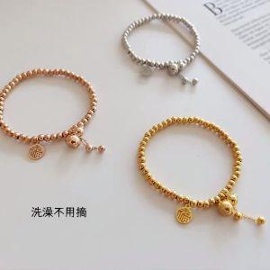 Titanium Steel Bracelet Non-Fading Elastic Bright Surface for Couples And Best Friends Fashion Jewelry Accessory