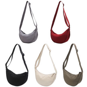 Nylon Hobos Crossbody Bag for Women Casual Shoulder Bags Large Capacity Tote Dumpling Bag Lightweight Travel Sling Bag
