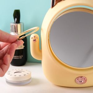 Gương một mặt để bàn thiết kế dễ thương với nút in hình móng