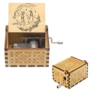 Howl Castle Music Box Anime Theme Music Merry Go Round of Life Wooden Hand Cranked Musical Box New Year Birthday Gift