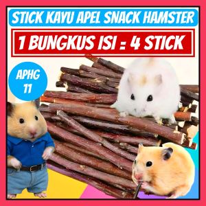 STICK KAYU APEL GIGITAN HAMSTER || 1 BUNGKUS ISI = 4 STCK《APHG#11》