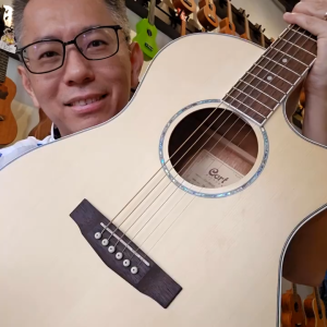 CORT (GA-MEDX) 41 Inch EQ - Grand Auditorium Acoustic Guitar (FREE Guitar Bag) Gitar Akustik FREE Beg