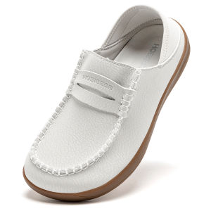 HOBIBEAR | HOBIBEAR Women Barefoot Loafers Wide Width Slip on Lightweight Shoes Comfortable Artificial Leather Flats