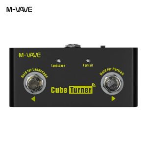 M-VAVE | M-VAVE Cube Turner Wireless Page Turner Pedal Rechargeable Music Sheet Supports Looper Connection Compatible Guitar Parts