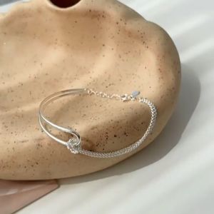 Bilibala Mart S925 Sterling Silver Bracelet - Double Layered Knot / Gelang Tangan Perempuan - Korean Style Bracelet / 纯银女手链 韩国手链 韩式手链