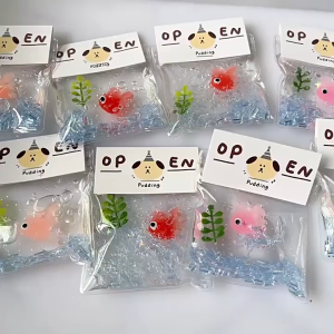 Goldfish Squishy Toy Stress-Relief Toy Squeeze Toy Food Decompress Fidget Toy Taba Goldfish Squishy Squeeze Toys Cute Taba Squishy Sensory Toys Soft Slow-Rising Squishy Toy for Stress Relief