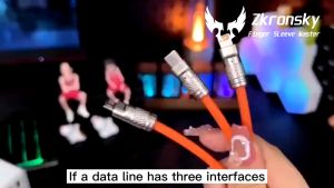 Zkronsky Original 120W Fast Charger Cable Liquid Silicone USB Cord Data Cable Bold Data Line V8/5G/Type-C