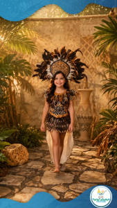 Buwan ng Wika Ati-Atihan Sinulog Kalibo Kadayawan Kaamulan Festival Banig Recycled Costume – Affordable Handmade Cultural Parade Outfit Festival Dancewear for Kids & Adults