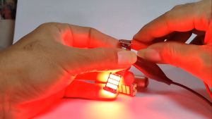 Lampu LED Rem Manteng Terang 45Led Motor Mobil / Stoplamp Canbus Bayonet 1157 45LED Kaki 2 DC 12Volt