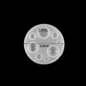 1 Chiếc Khuôn Silicon Cho Đồ Trang Sức Làm Bằng Tay Làm Nửa Bóng Dẹt Cabochon Mặt Dây Chuyền Nhựa Đúc Dụng Cụ Nhựa Dính Khuôn Cho Đồ Trang Trí
