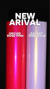 ROLL 50Cm Sticker FANCHI ID-8137 PET Orchid Rose Pink / ROLL