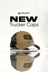 Rudy Project Emblem Logo Trucker Cap in Khaki