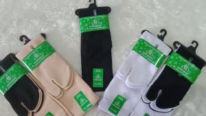 Termurah kaos kaki jempol telapak dan polos wanita muslimah bahan nilon lusinan