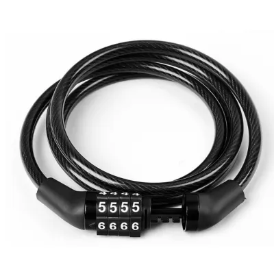 Anti-theft Bike Lock MTB 4 Digit Code Motorcycle Password Lock Portable Universal Bike Cable Lock Mountain Road Bike