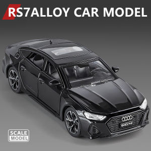1:32 Audi RS7 Sportback Model Toy Cars Alloy Diecast 6 Doors Opened with Pull Back Rubber Tires Ornament Vehicle Toys Gifts