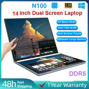14inch Laptop 12th Gen Intel N100 Dual 2.5K Touch Screen LPDDR5 Wins11 Yoga Tablet PC 2 in 1 Notebook