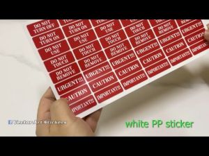 precaution/reminder/do not/waterproof label sticker