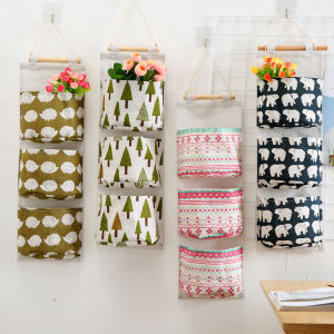 ZHIZHOU | Striped Cloth Hanging Storage Bag