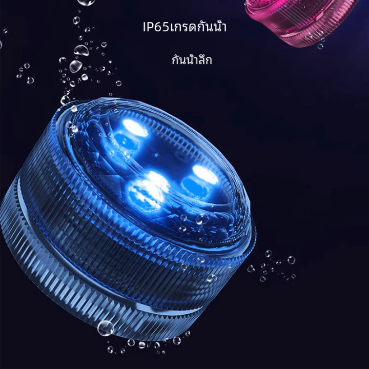 โคมไฟ LED ดำน้ำขนาดเล็กความสว่างสูงควบคุมระยะไกลหลากสีสำหรับตู้ปลาสระ ...