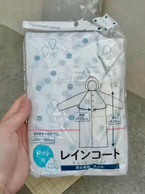 [Xịn] Áo Mưa Siêu Nhẹ Nhật Bản Mềm Mại Thoải Mái Không Bí Nóng RAIN COAT
