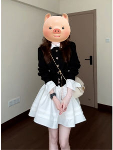 DUOMIAOTU | Korean Rich Lady Style Sweet Princess Autumn Dress
