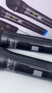 PROMO~ Double Mic Profesional Wireless Microphone mic tanpa kabel Caiwa Cw-2 UHF ( isi 2 ) -Mic Double CAIWA CW-2 UHF~BRO