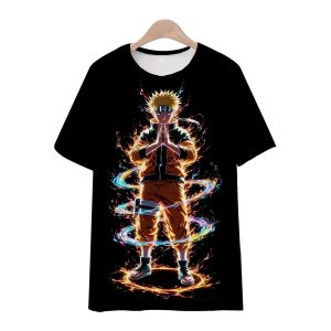 Bandai | 2026 Summer Anime Leisure Short-Sleeved Naruto Uzumaki Print 3D Quick-Dry T-Shirt for Men - Adult Casual Shirt