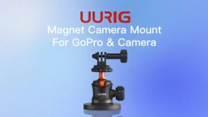 UURIG BH-07 Magnetic Mount for GoPro 360° Rotation Metal Car Powerful Magnet Mount Ball Head Mount For Camera