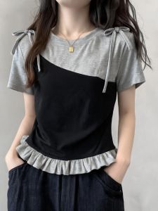 Slim Fit Plus Size Short Sleeved T-Shirt