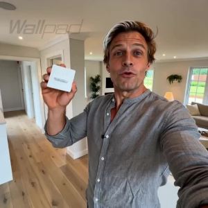 Wallpad | Matte Black White Gold Wall Toggle Switch with LED Light 1/2/3/4 Gang Grey Curved Panel  Modern Design Wallpad