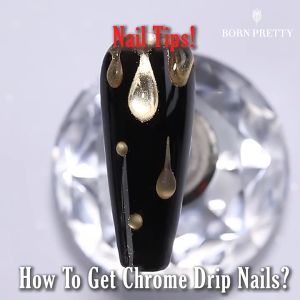 BORN PRETTY 5 in1 Glue Gel Reinforcement Gel No Wipe Top Coat Manicure UV LED Soak Off Gel Nail Varnish 3D Chrome Design