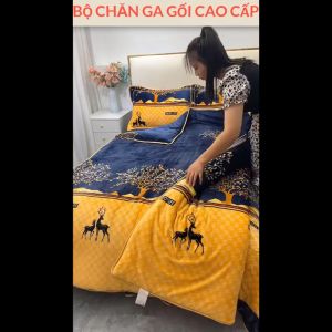 Bộ Chăn Ga Gối 3D Cao Cấp Chất Nỉ Nhung Mịn Ấm An Toàn Cho Da 10 Mẫu Sang Trọng Tinh Tế Sale Lớn Cho Chị Em Sắm Tết Sớm