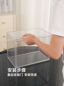 Transparent Organizer Storage Box Acrylic Display Box Handbag Storage Organizer Shoes Storage Box Stackable  Doll Figure Box Handbag Storage Organizer Shoes Storage Box 透明收纳盒