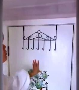 Classy Household door hanger hook door rear rack nail free back door hook organizer hanging