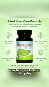 Hepagard Milk Thistle Liver Capsules|Herbal Liver Detox|Relieve Morning Dry Mouth|Reduce Fatigue From Late Night & Drinking