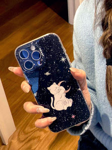 Black Cat Patterned Semi-Fit iPhone 16 pro Phone Case Original Design with Precise Holes URaqt StarMeow SpaceMEOW Series