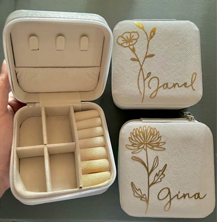 Personalized Jewelry Storage Box Portable Compact Lightweight Travel  Jewelry Box