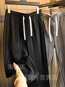 Luxurious Cotton Linen Blend Mens Casual Pants Straight Leg Versatile Comfortable Breathable Fashionable Summer Trousers