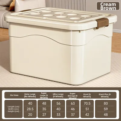 XINGYOU | Large Thick Plastic Storage Box With Lid