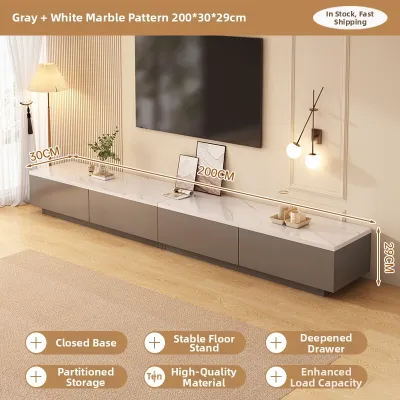 ZHUOHE | Modern Minimalist Small Apartment TV Stand with Storage