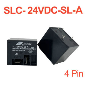 SLC Series 4-Pin 5-Pin High-Power Relays SLC-5V 12V 24VDC-SL-A 5-Pack 30A 250VAC for LED Lighting Arduino Industrial Control