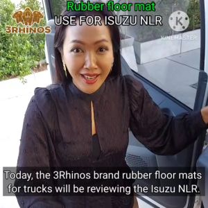 Rubber floor mats for truck ISUZU NLR NMR