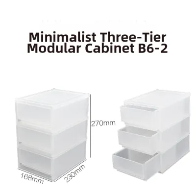 Drawer Type Multi-Layer Plastic Transparent Cosmetics Storage Box