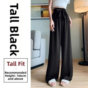 Elegant Comfortable Casual Slimming Icy Wide Leg Trousers