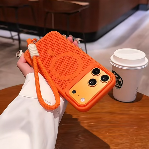 Heat Dissipation Case iPhone 11 12 13 14 15 16 Pro Max Magnetic Lanyard Case iPhone 17 16 15 14 13 12 11 Pro Max Shockproof Breathable Hard Cover